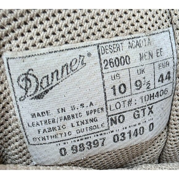 Danner Desert Acadia Hot Weather Steel Toe Army Combat Work Boots Mens Sz 10 EE - Picture 11 of 16
